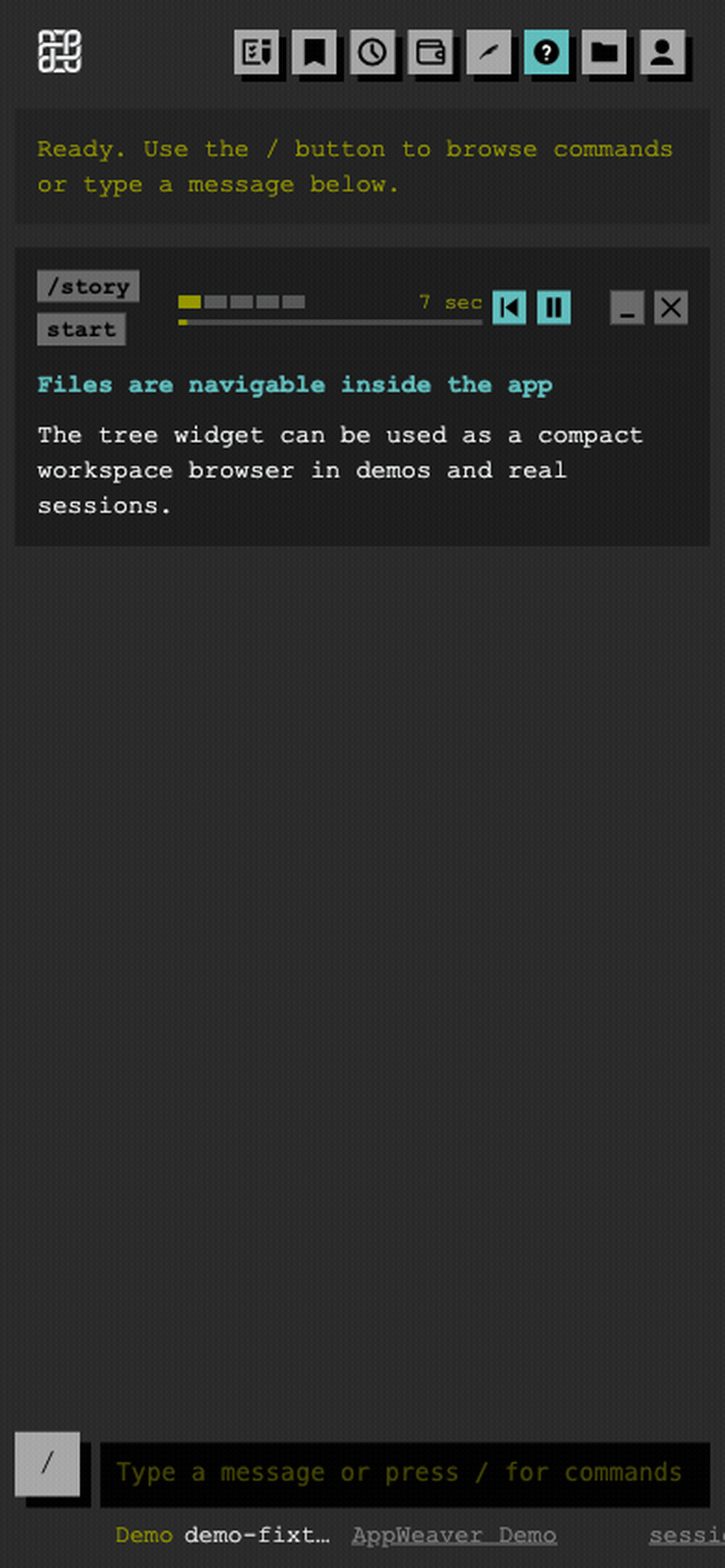 Edit a file and inspect the diff on mobile