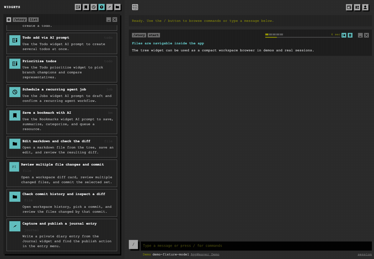 Edit a file and inspect the diff