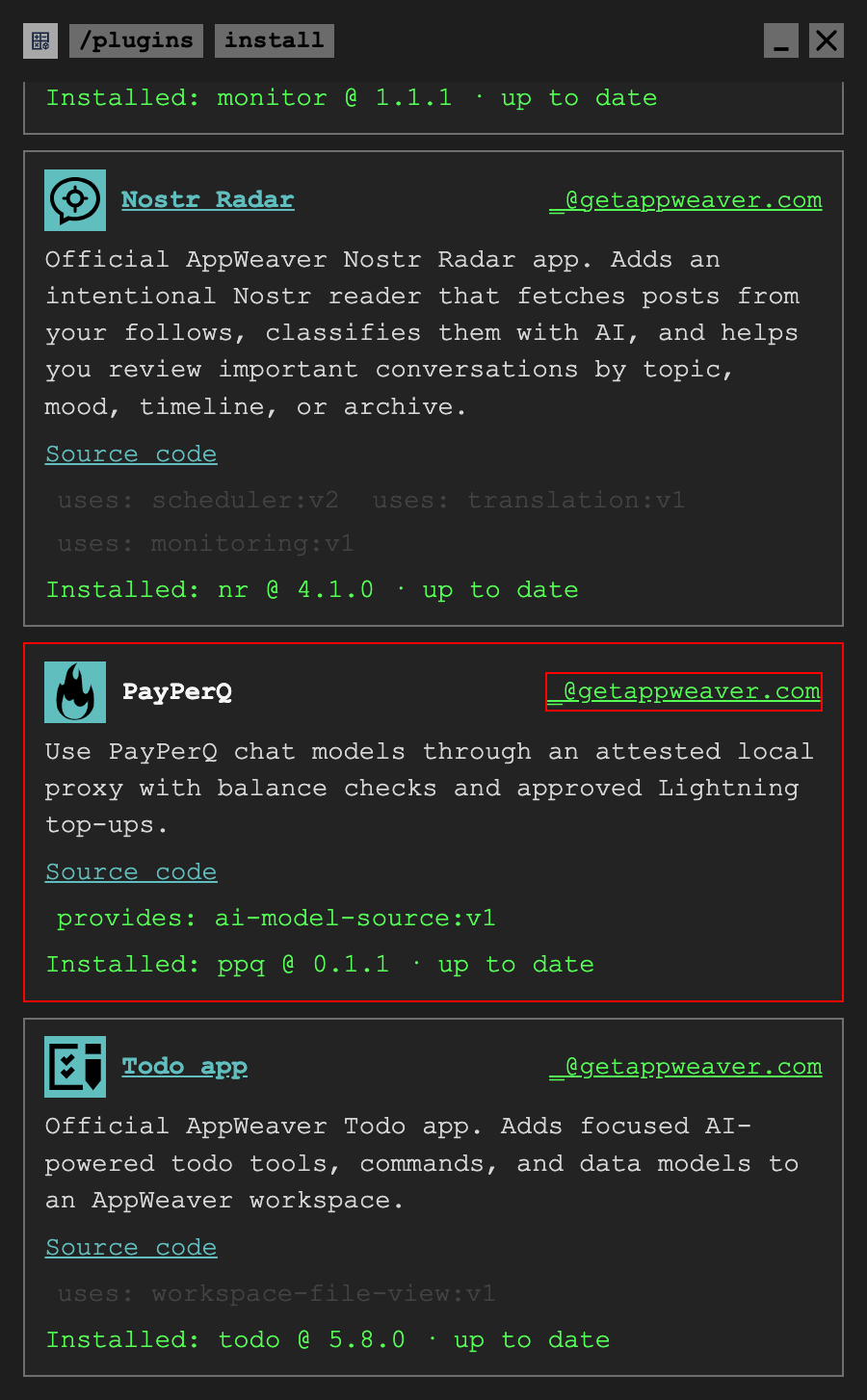 PayPerQ install screenshot